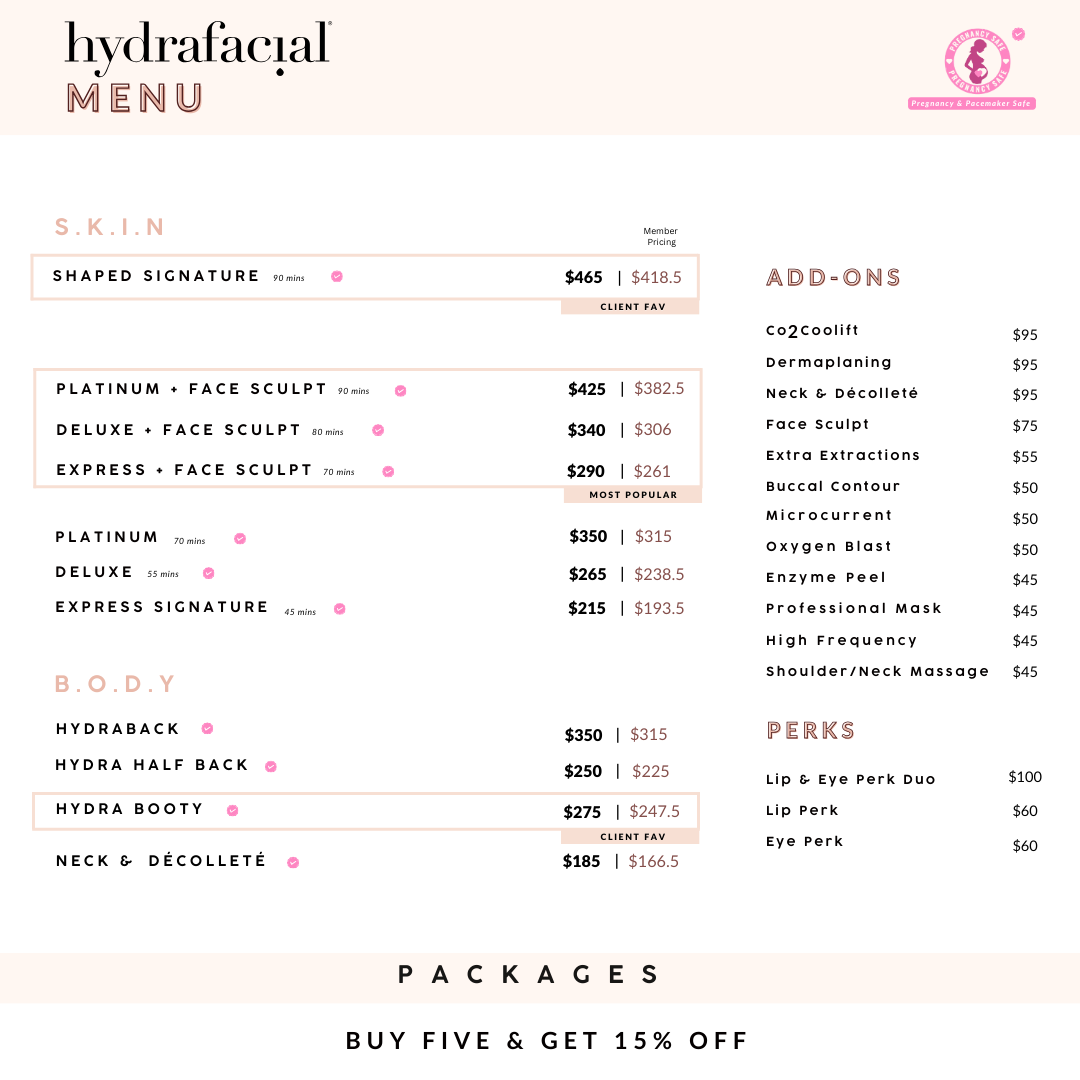 Deluxe Hydrafacial + Face Sculpt